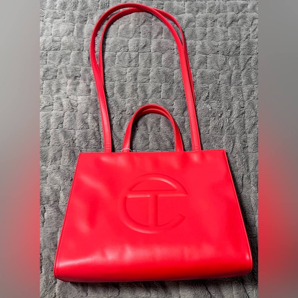 Red Telfar Shopping Tote